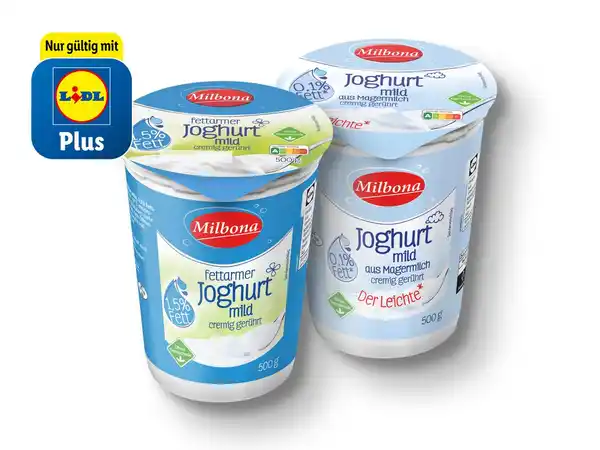 Bild 1 von Milbona Joghurt mild,  500 g