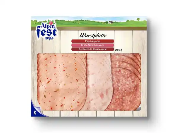 Bild 1 von Alpenfest Wurstplatte,  210 g