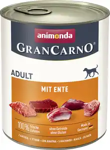 Animonda GranCarno Hundenassfutter Adult Ente 800 g