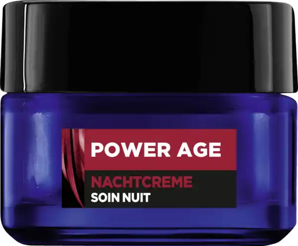 Bild 1 von L’Oréal Paris men expert Nachtcreme Power Age Anti-Aging mit Hyaluronsäure, 50 ml