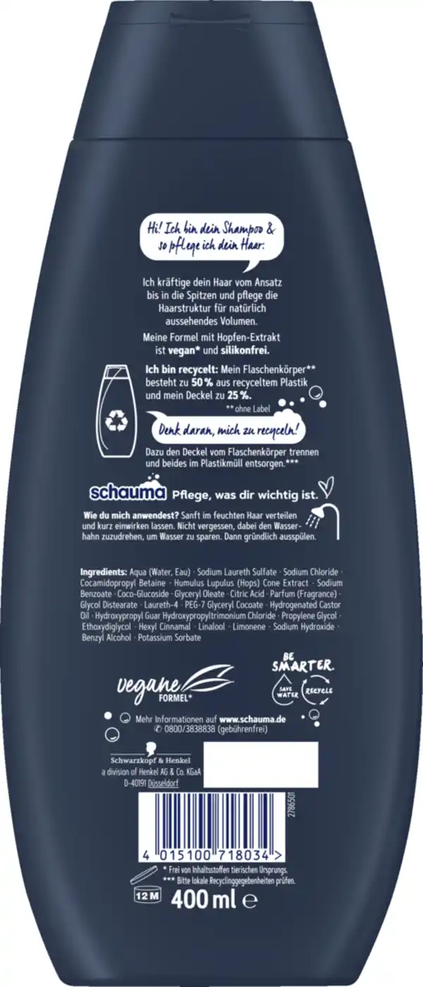 Bild 2 von Schauma For Men Shampoo, 400 ml
