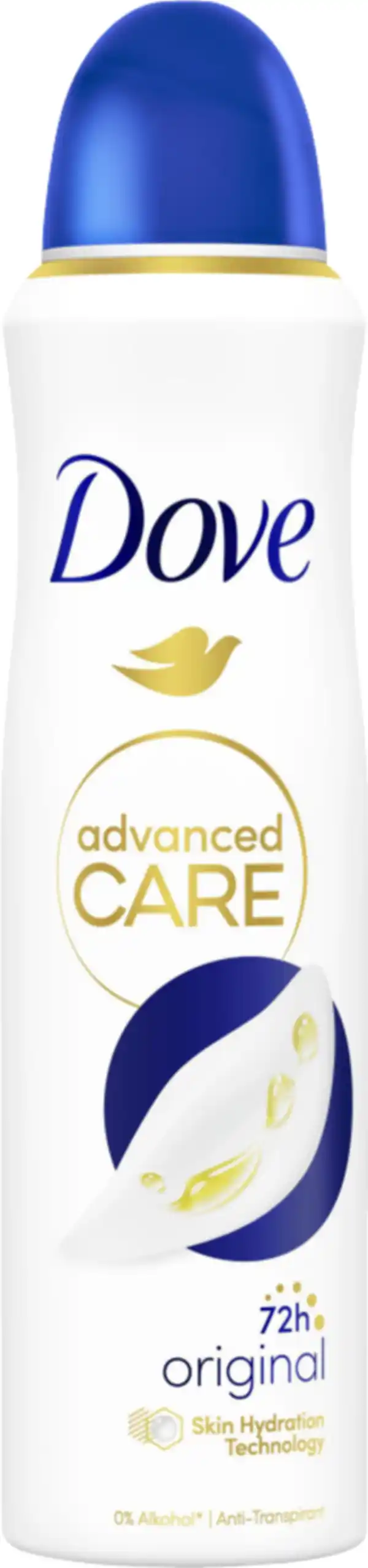 Bild 1 von Dove Deospray Antitranspirant Advanced Care Original, 150 ml