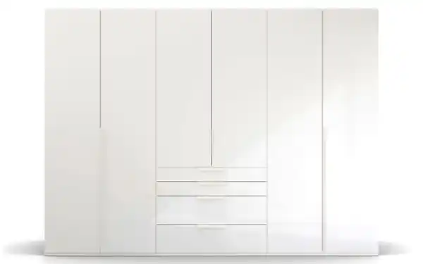 Bild 2 von Rauch - Drehtürenschrank Purisma, alpinweiß, 301 x 223 cm, inkl. 4 Schubkästen und Zusatzausstattung