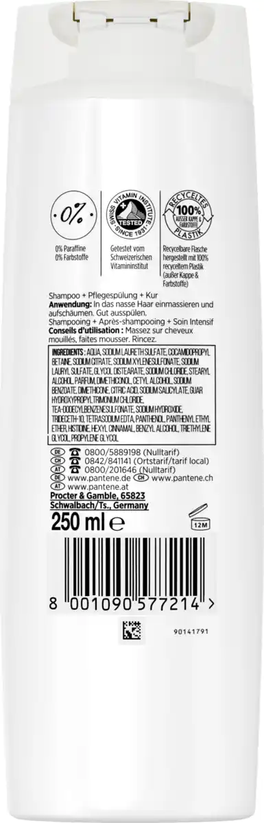 Bild 2 von Pantene Pro-V Repair & Care 3 in 1 Shampoo, Pflegespülung & Kur, 250 ml