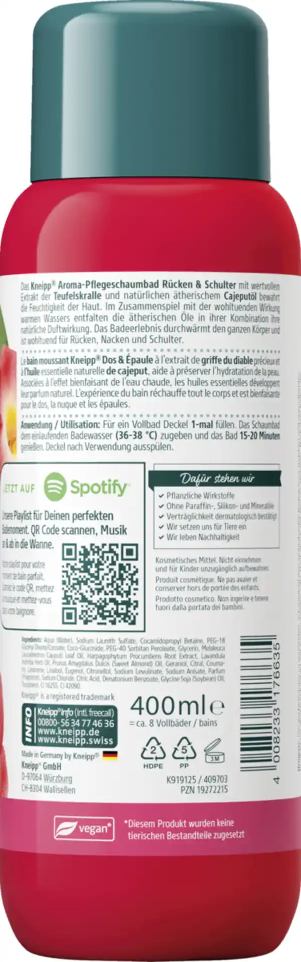 Bild 2 von Kneipp Aroma-Pflegeschaumbad Rücken & Schulter, 400 ml