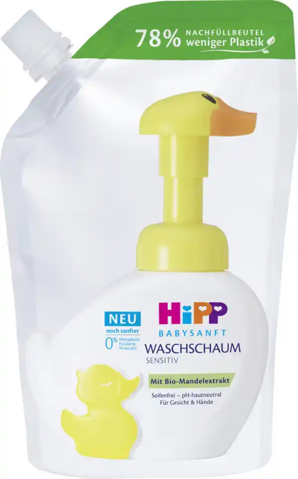 Bild 1 von HiPP Babysanft Waschschaum sensitiv, Nachfüller, 250 ml