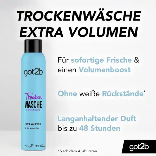 Bild 4 von got2b Trockenshampoo Trocken Wäsche Extra Volumen, 200 ml