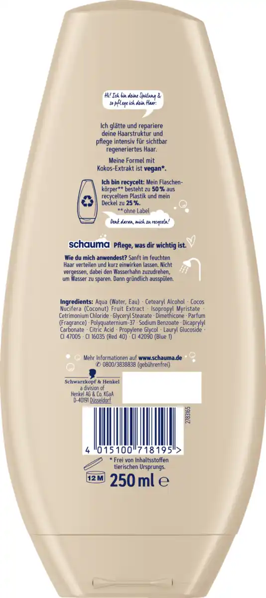 Bild 2 von Schauma Repair & Pflege Spülung, 250 ml