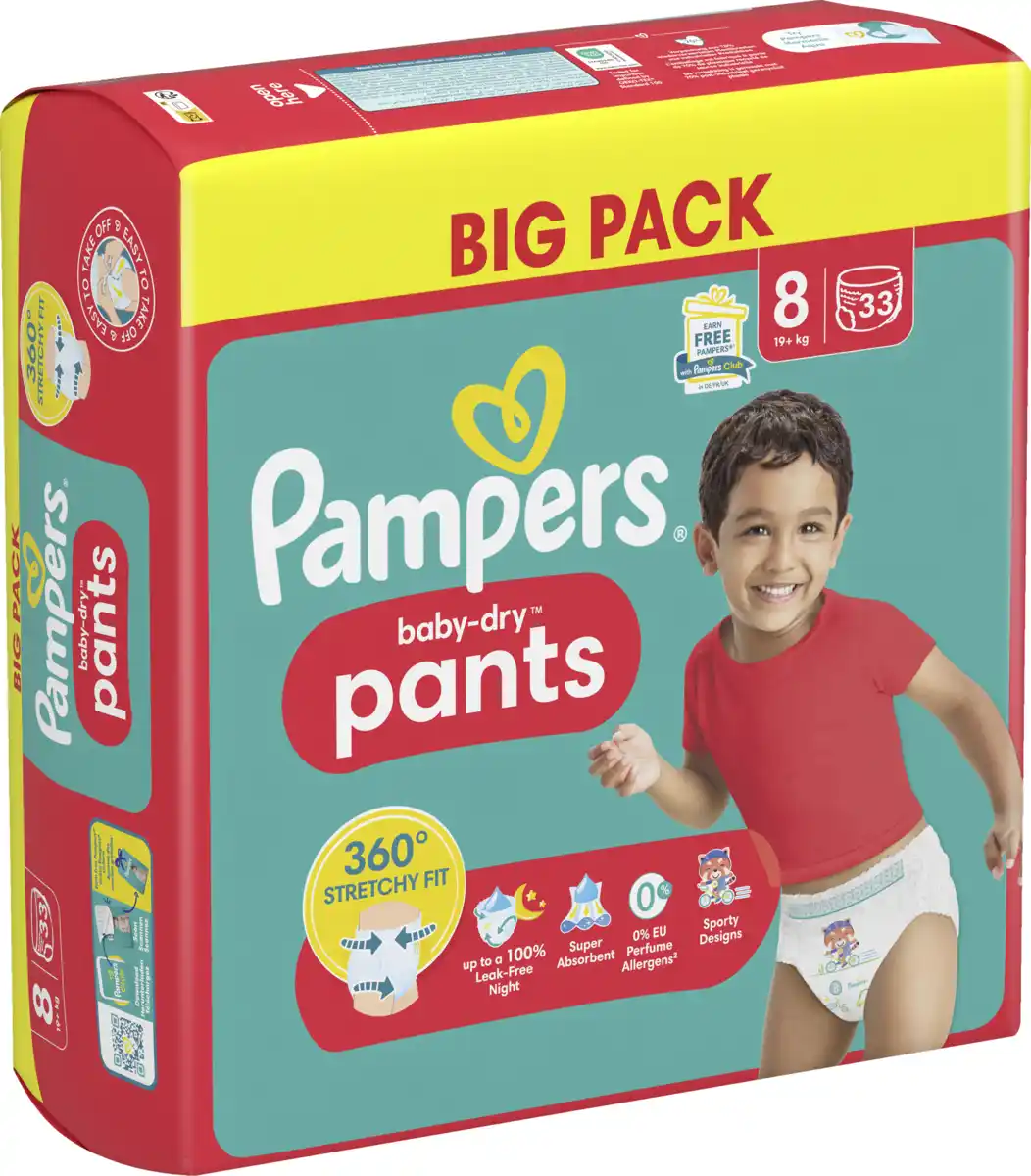 Bild 2 von Pampers baby-dry pants Gr.8 (19+kg) Big Pack
