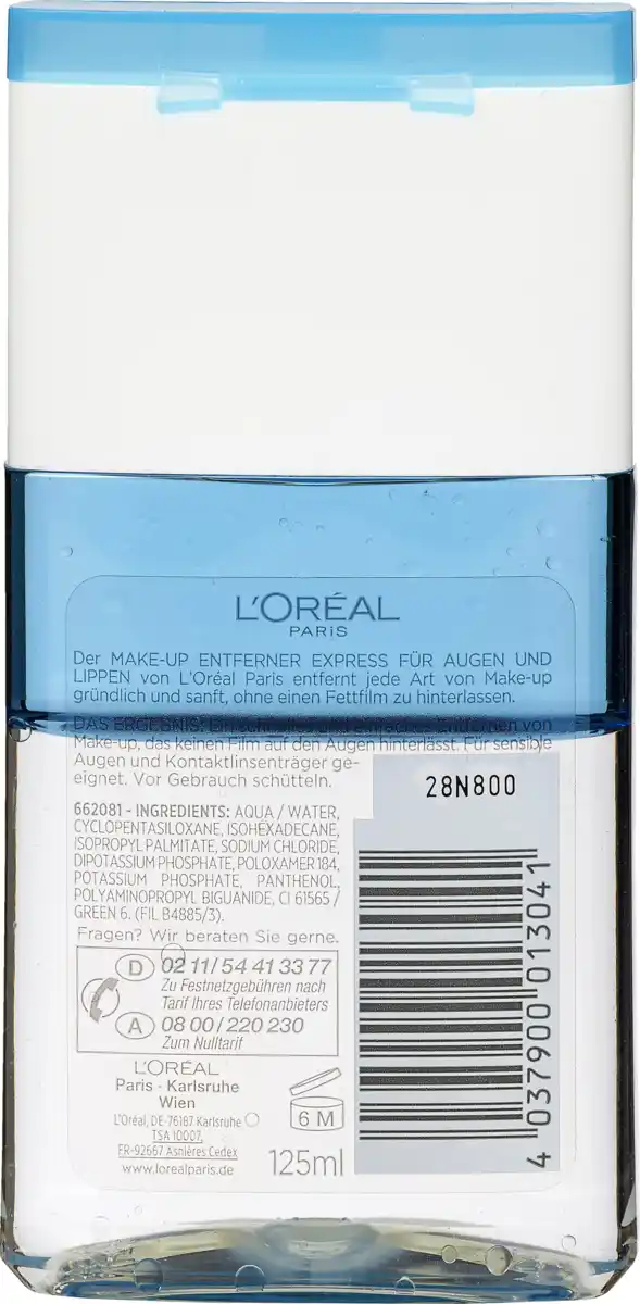 Bild 2 von L’Oréal Paris Dermo Expertise milder Make Up-Entferner Augen und Lippen wasserfest, 125 ml