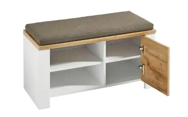 Bild 3 von Vito - Sitzbank Materio, weiß/Eiche-Altholz Nachbildung