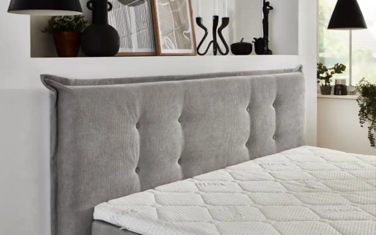 Bild 2 von Boxspringbett BX2310 Ray, silber, 180 x 200 cm