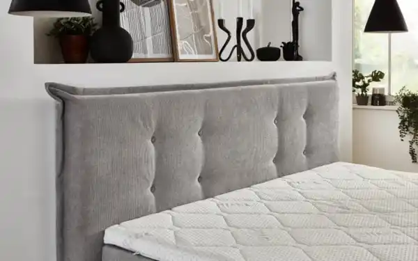 Bild 2 von Boxspringbett BX2310 Ray, silber, 180 x 200 cm