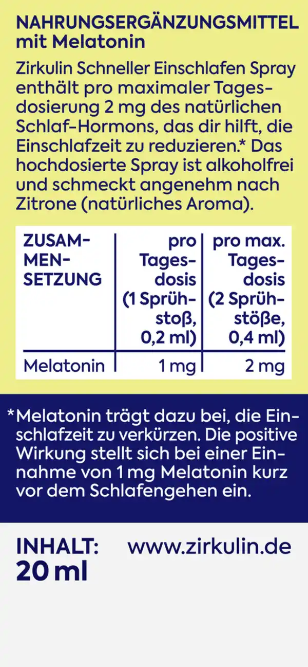 Bild 4 von Zirkulin Schneller Einschlafen Spray, 20 ml