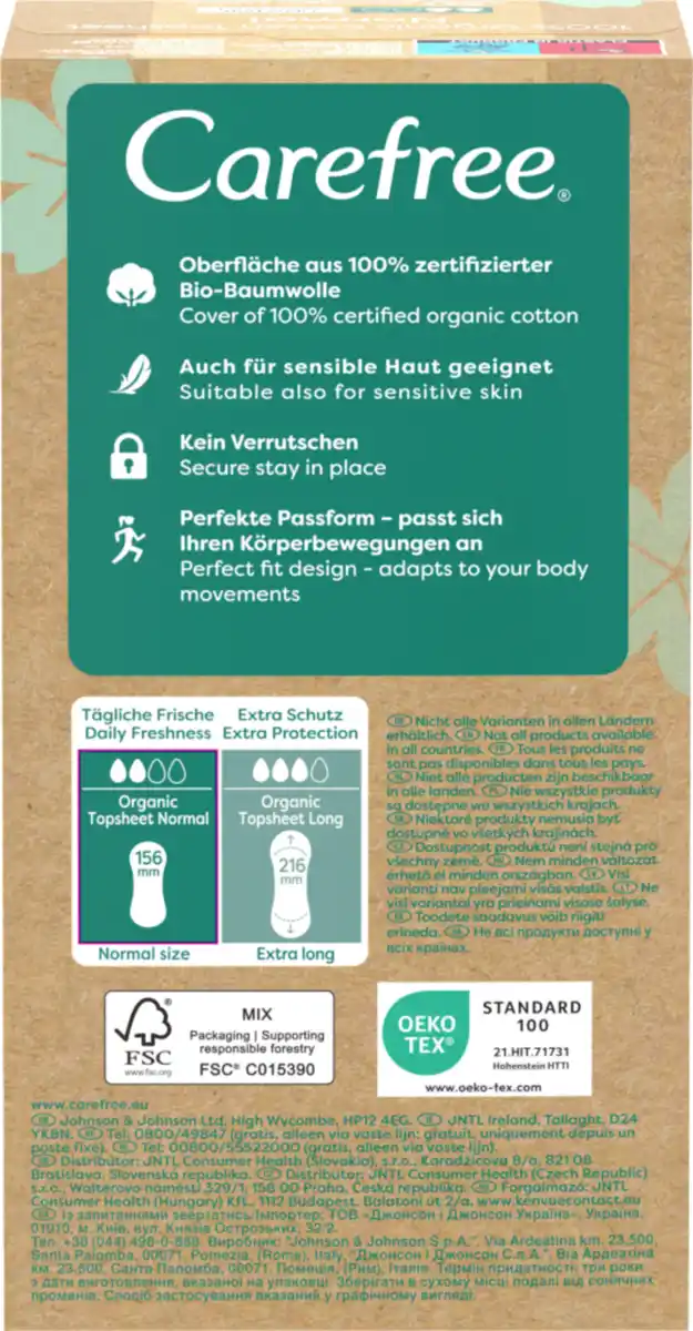 Bild 4 von Carefree Slipeinlagen Organic Cotton Normal