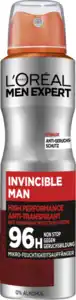 L’Oréal Paris men expert Deospray Invincible Man 96h Antitranspirant, 150 ml