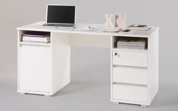 Bild 2 von Schreibtisch Primus 2, weiß matt