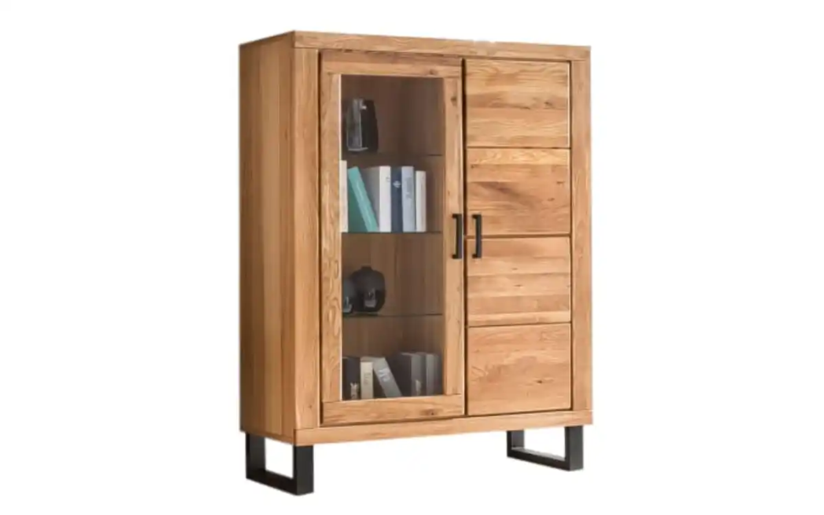 Bild 1 von Elfo-Möbel - Vitrine Tina, Eiche teilmassiv geölt 2-türig