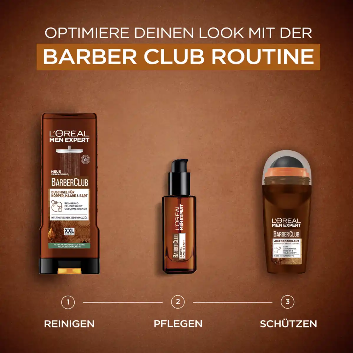 Bild 4 von L’Oréal Paris men expert Deo Roll-on Barber Club Antitranspirant mit holzigem Duft, 50 ml