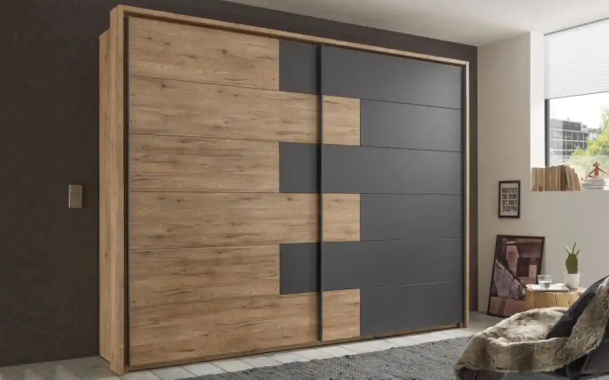 Bild 2 von Schlaraffia - Passepartoutrahmen für Schwebetürenschrank Linea, Bartex Eiche