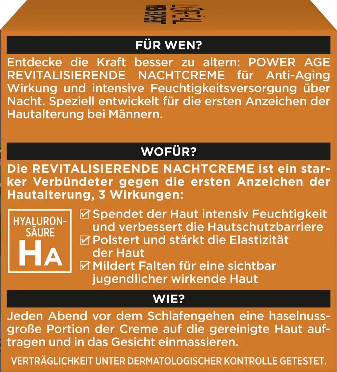 Bild 3 von L’Oréal Paris men expert Nachtcreme Power Age Anti-Aging mit Hyaluronsäure, 50 ml