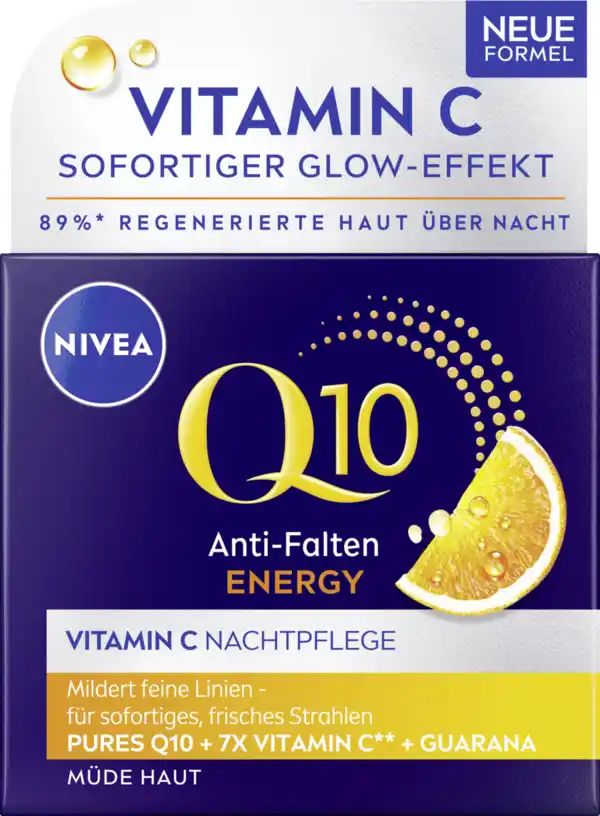 Bild 1 von NIVEA Q10 Energy Anti-Falten Regenerierende Nachtpflege, 50 ml