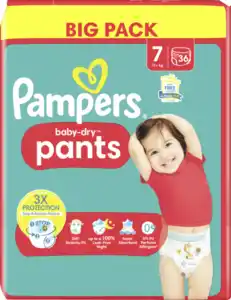 Pampers baby-dry pants Gr.7 (17+kg) Big Pack