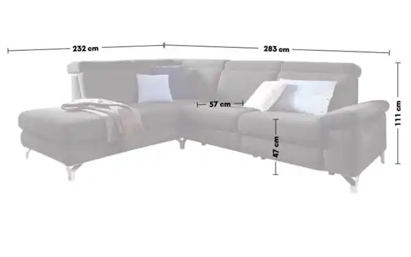 Bild 4 von Vito - Wohnlandschaft Benefit, anthrazit, inkl. Funktionen