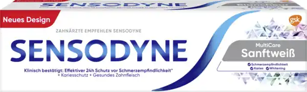 Bild 1 von Sensodyne MultiCare Sanftweiß Zahnpasta, 75 ml