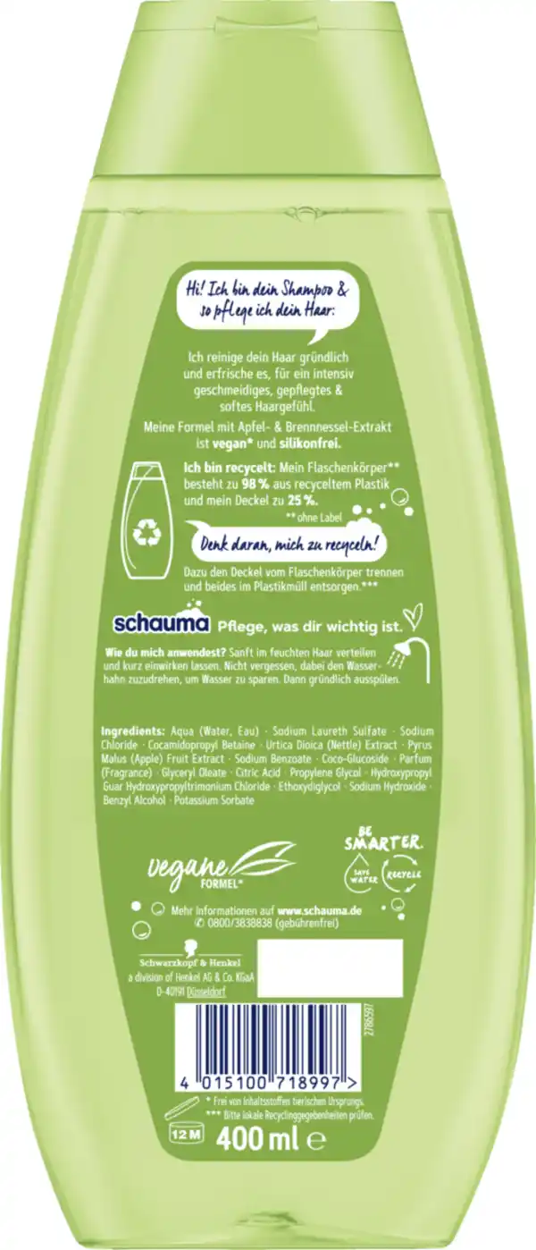 Bild 2 von Schauma Sanfte Frische Shampoo, 400 ml