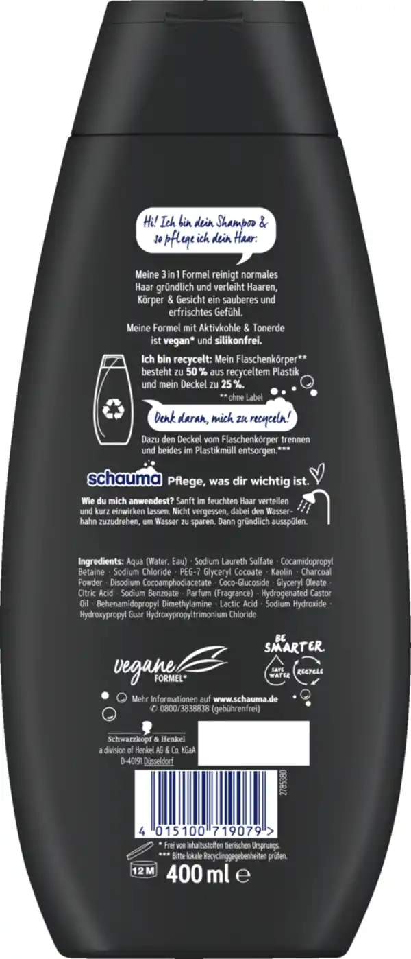 Bild 2 von Schauma 3in1 Intensive Reinigung Shampoo, 400 ml