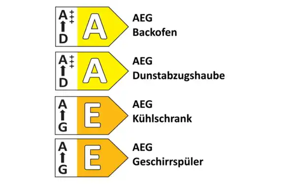 Bild 3 von Nobilia - Einbauküche Structura, Hochglanz weiß, inkl. AEG Elektrogeräte