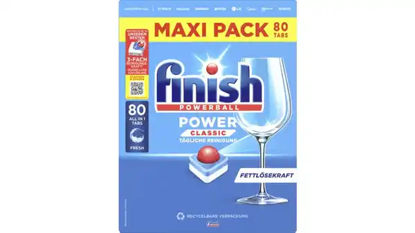 Bild 1 von finish Spülmaschinentabs Power Classic Maxi Pack