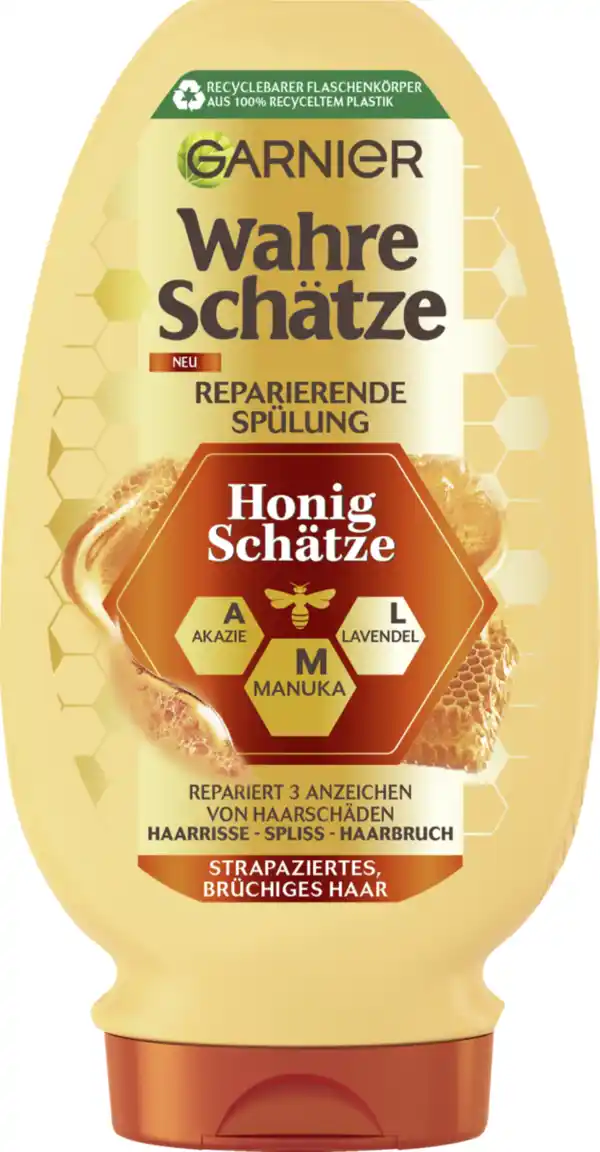 Bild 1 von Garnier Wahre Schätze Spülung Honig Schätze Strapaziertes & Brüchiges Haar, 200 ml