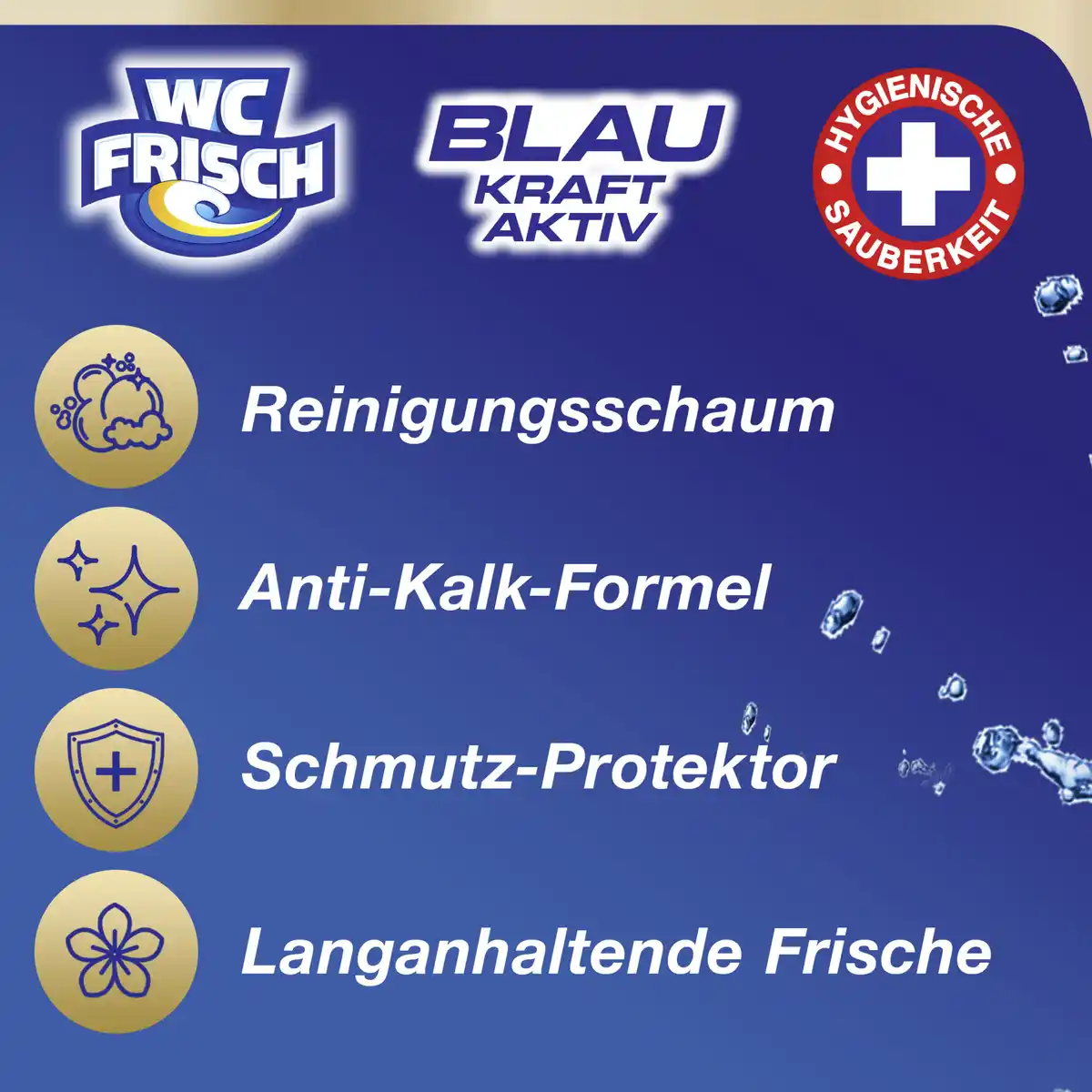 Bild 3 von WC FRISCH WC Reiniger Blau Kraft-Aktiv Duftspüler Chlor, Super-Pack, 150 g