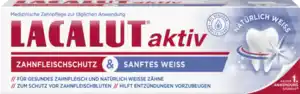 LACALUT aktiv medizinische Zahncreme Zahnfleischschutz & sanftes Weiss, 75 ml