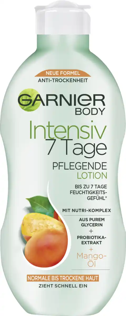 Bild 1 von Garnier Body Bodylotion Mango-Öl Intensiv 7 Tage Pflegend Normale & Trockene Haut, 400 ml