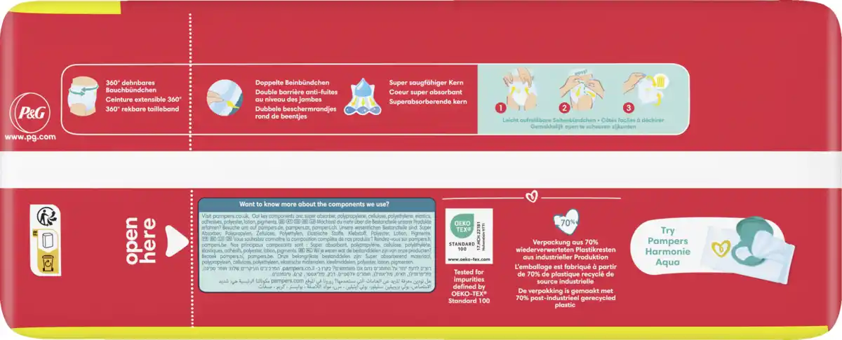 Bild 4 von Pampers baby-dry pants Gr.8 (19+kg) Big Pack