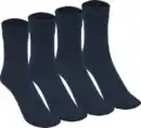 Bild 1 von IDEENWELT 2er Set Socken ohne Gummibund Gr. 39/42 dunkelblau