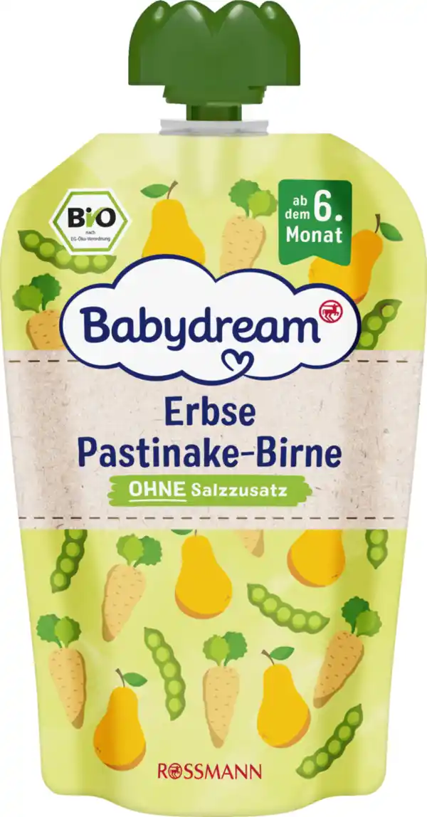 Bild 1 von Babydream Bio Erbse Pastinake-Birne, 100 g