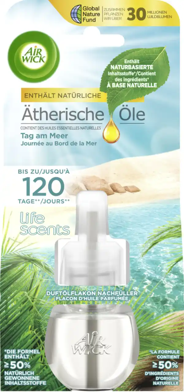 Bild 1 von Air Wick life scents Duftölflakon Nachfüller Tag am Meer, 19 ml