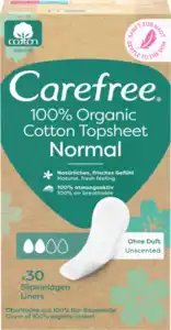 Carefree Slipeinlagen Organic Cotton Normal