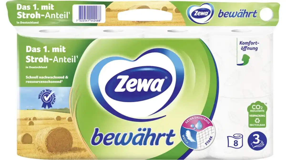 Bild 1 von Zewa bewährt Toilettenpapier 8x150 Blatt