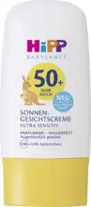 HiPP Babysanft Sonnengesichtscreme Ultra Sensitiv LSF 50+, 30 ml