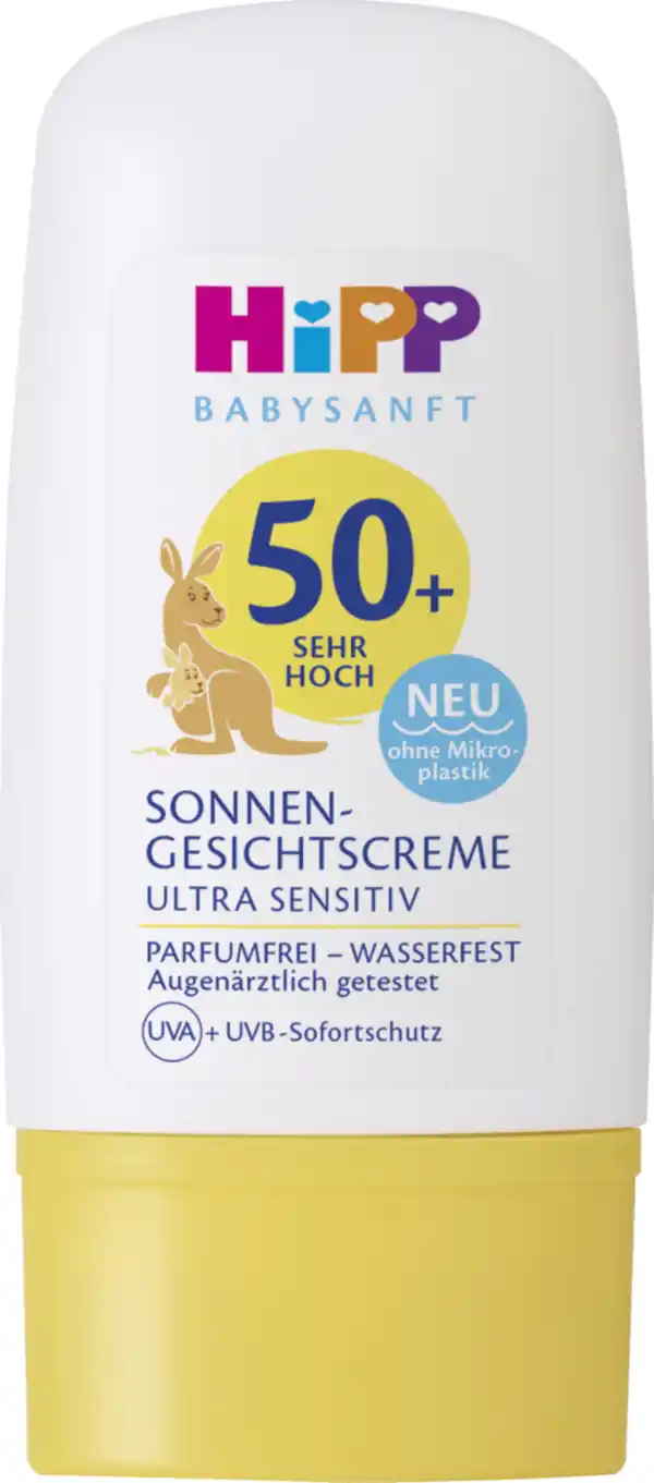 Bild 1 von HiPP Babysanft Sonnengesichtscreme Ultra Sensitiv LSF 50+, 30 ml