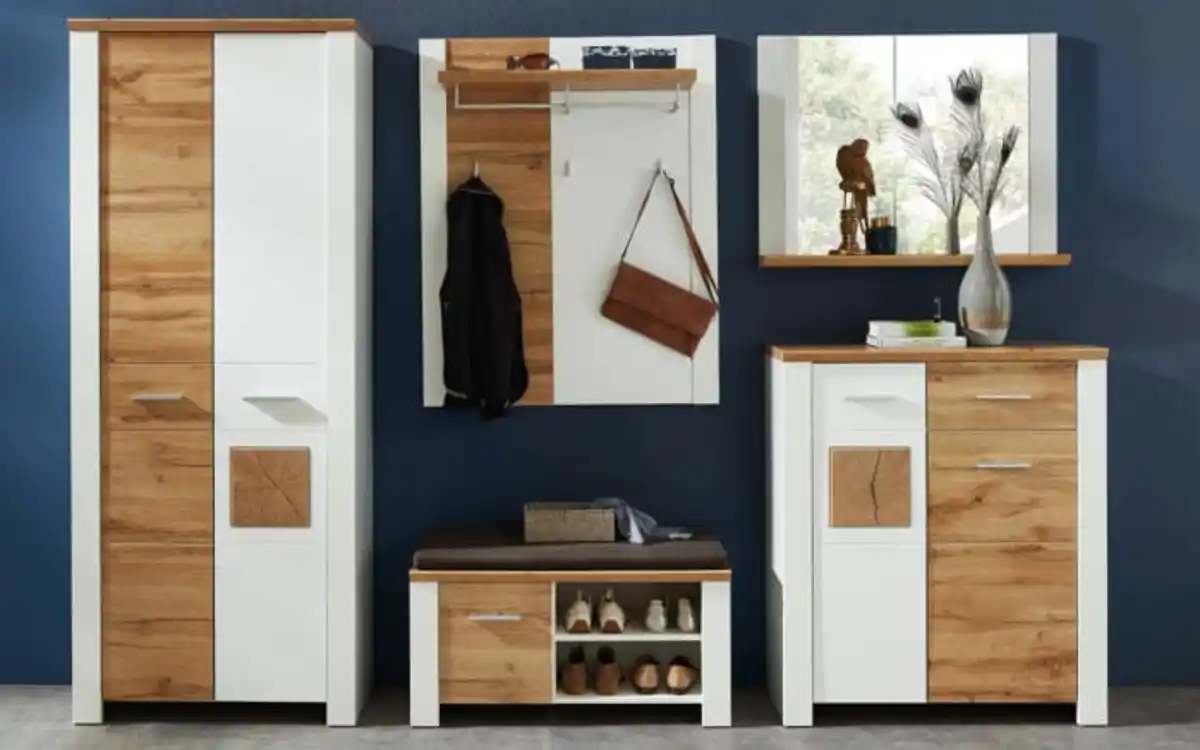 Bild 3 von Vito - Schuhschrank Materio, weiß/Eiche-Altholz Nachbildung