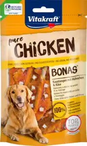 Vitakraft pure CHICKEN Bonas Kaustangen + Käse, 80 g