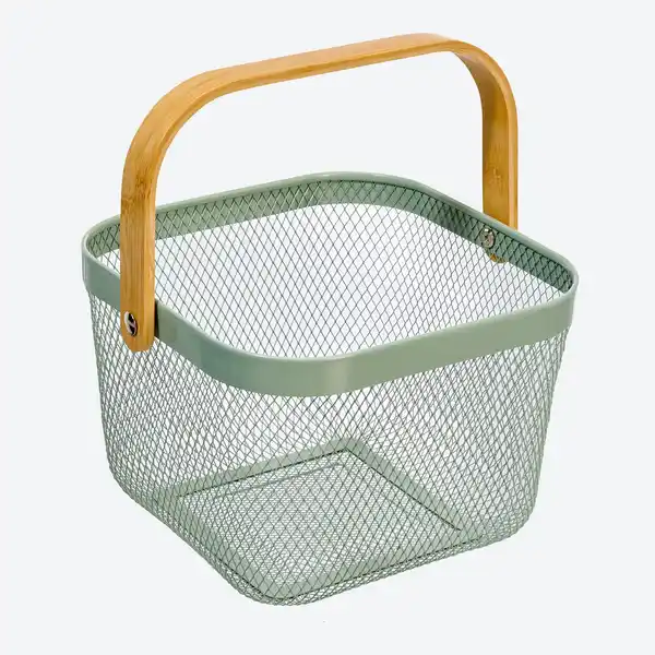 Bild 3 von Aufbewahrungskorb mit Tragegriff, ca. 24.5x24.5x17.5cm