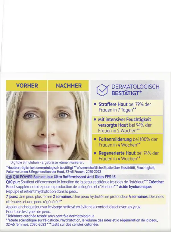 Bild 2 von NIVEA Q10 Anti-Falten Power Straffende Tagespflege LSF 15, 50 ml