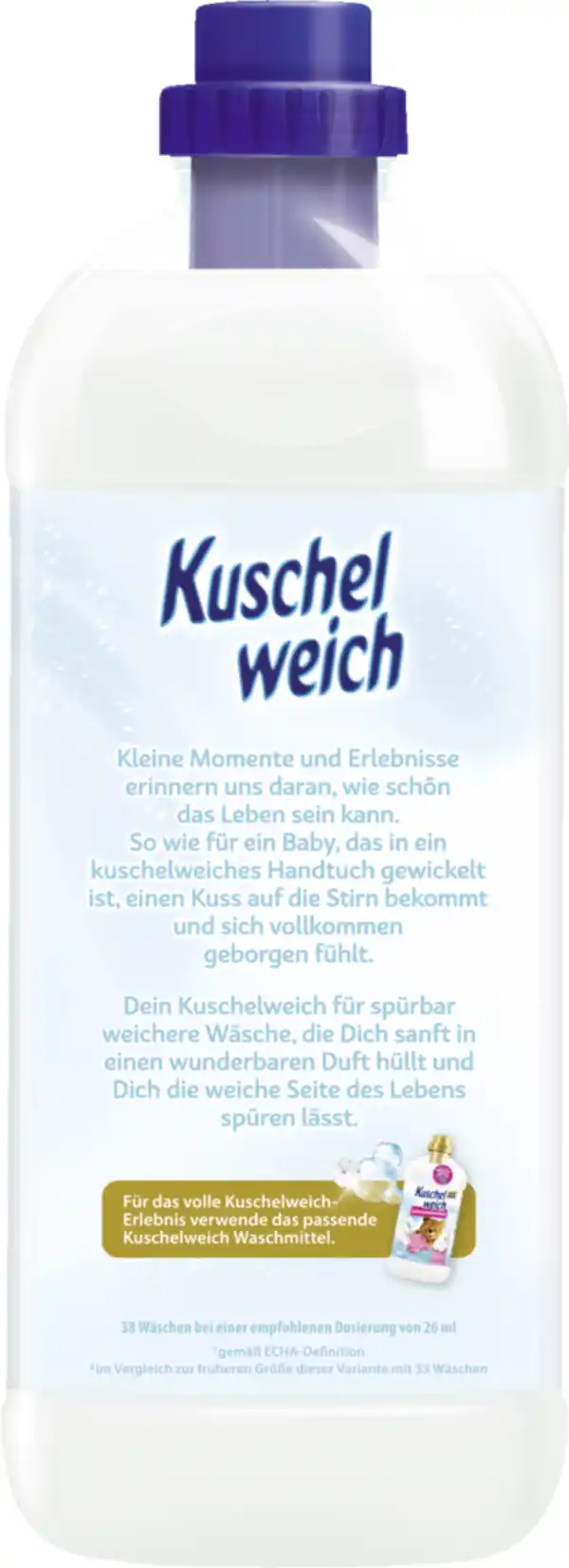 Bild 2 von Kuschelweich Sanft & Mild Weichspülerkonzentrat 38 WL